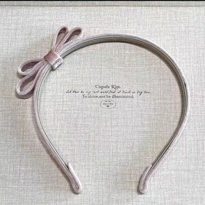 Japanese Velvet Muted Pale Pink Y2K Cottagecore Statement Bow Headband